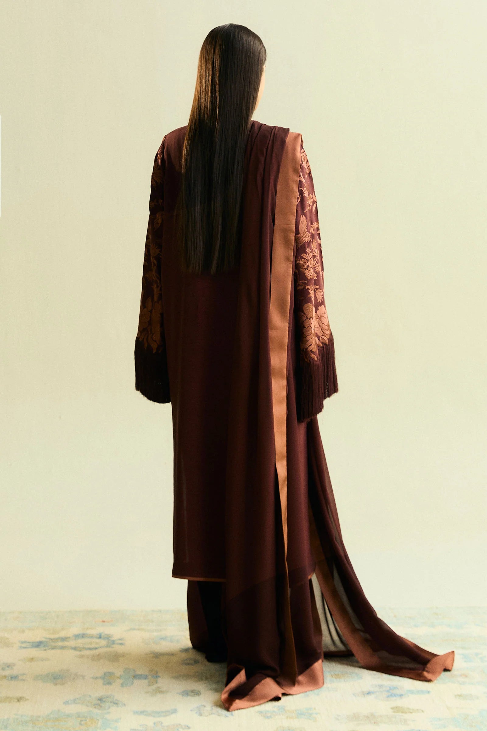 Zara Shahjahan 3Pc Embroidered Raw silk?Suit ZR25F0219