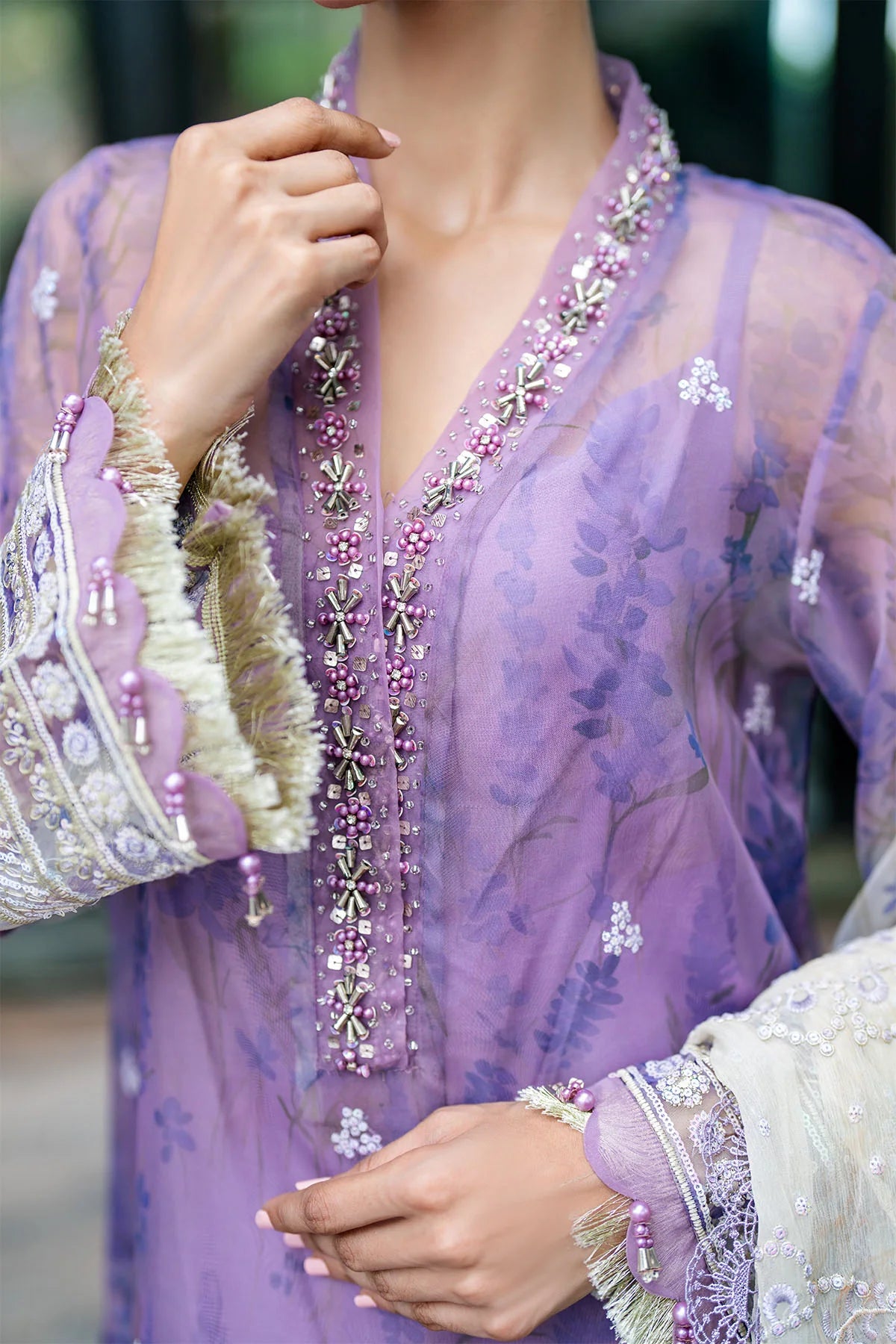 Nureh 3Pc Embroidered Organza Suit NU2-149 gulbuy.com