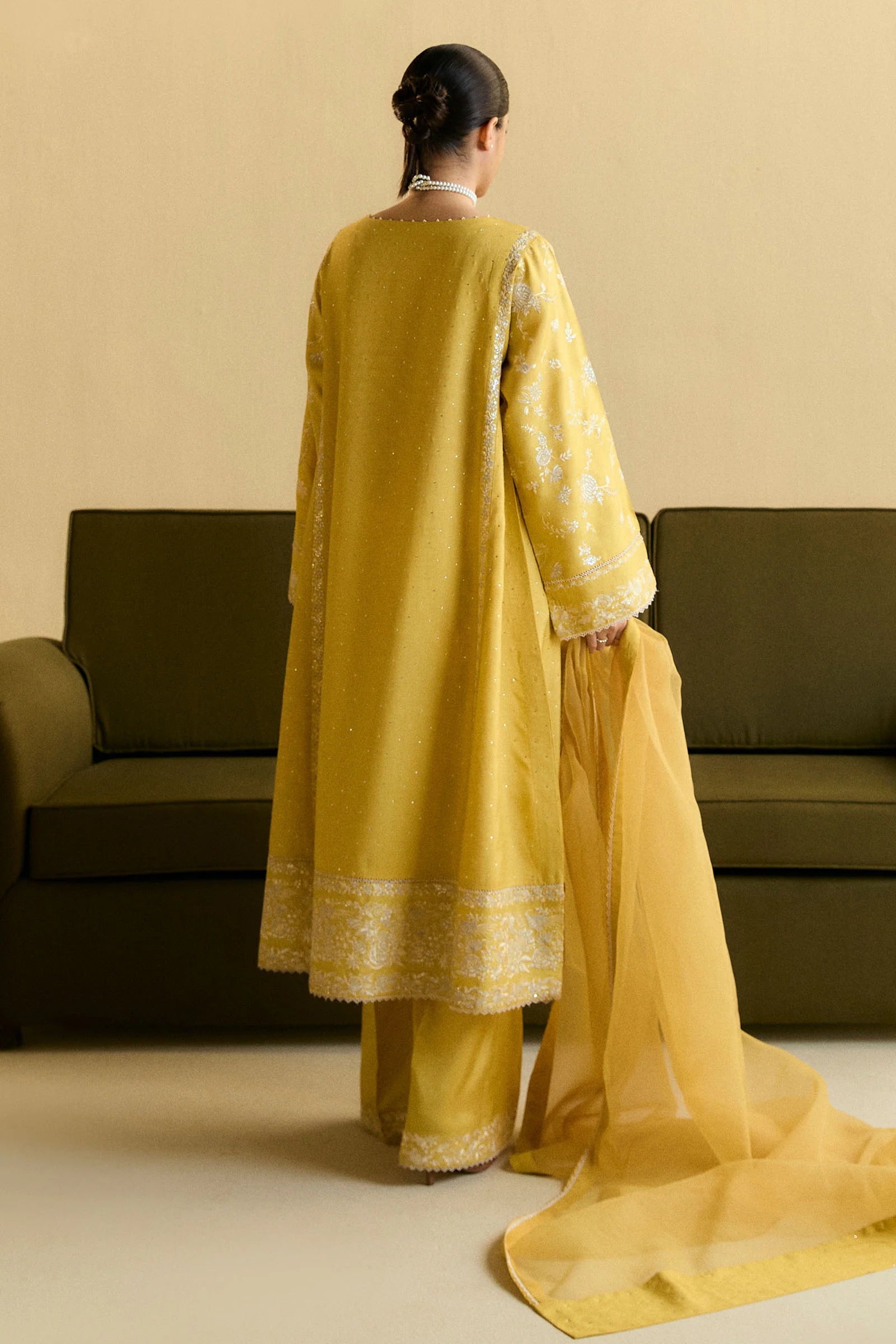 Zara Shahjahan 3Pc Raw silk?Lawn Suit ZR25F0221