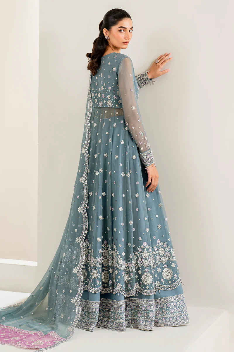 Farasha 3Pc Embroidered Chiffon Suit Aurora gulbuy.com