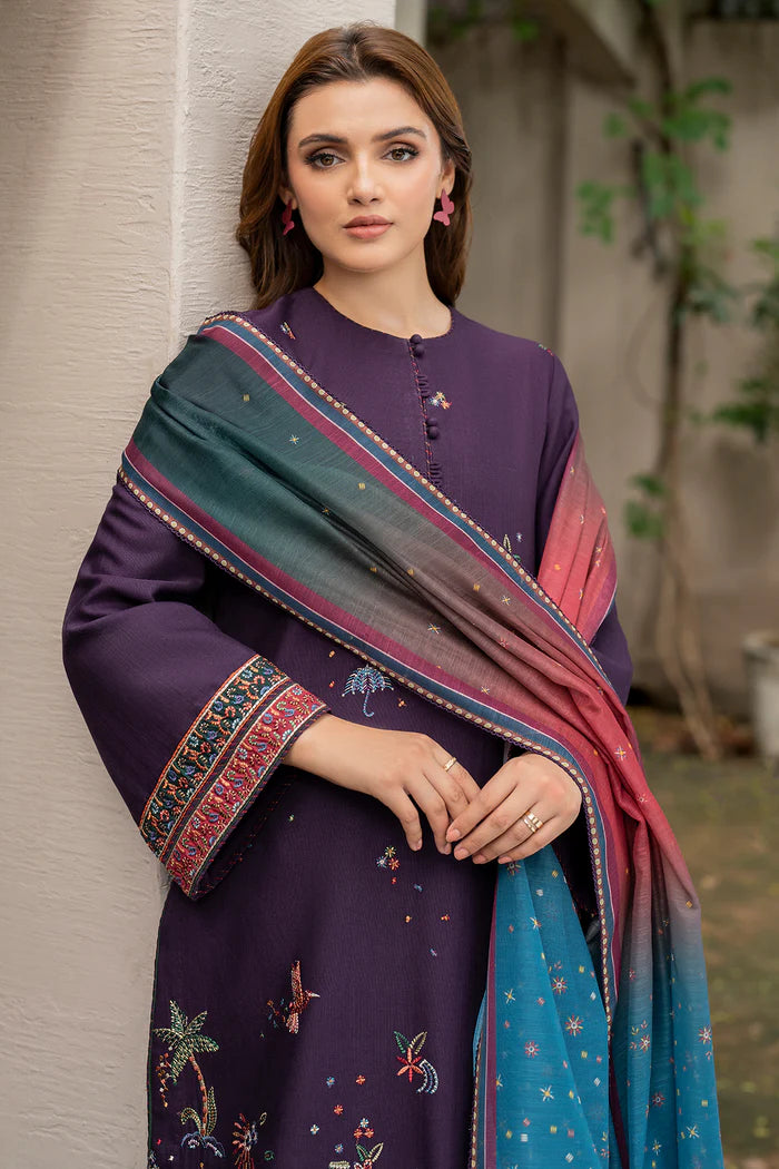 Jazmin 3Pc Embroidered Khaddar UW-0050 gulbuy.com