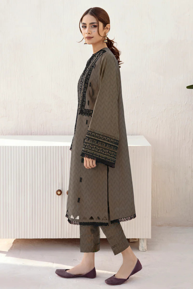 Jazmin 3Pc Embroidered Jacquard Khaddar UW-0077 gulbuy.com