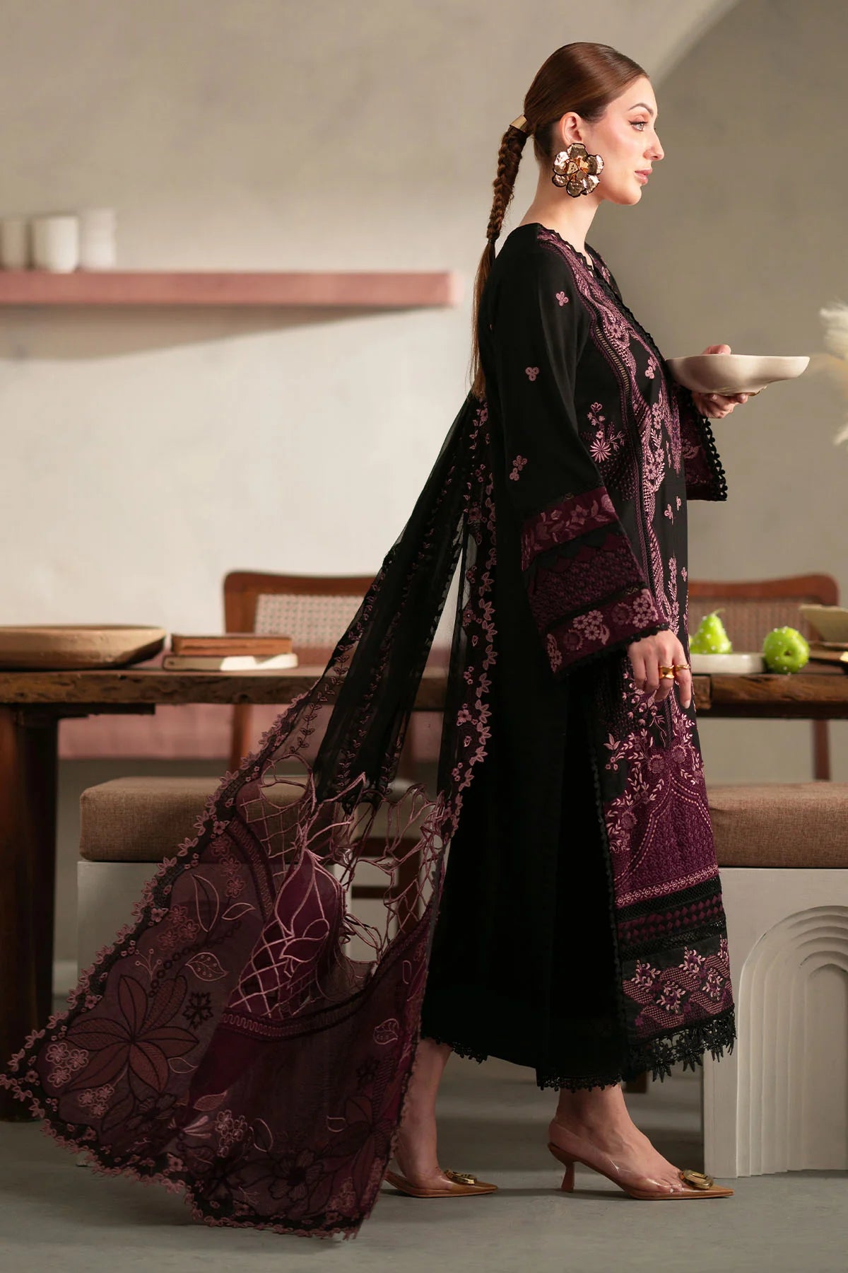 Nureh 3Pc Embroidered Karandi Suit NE-105 gulbuy.com