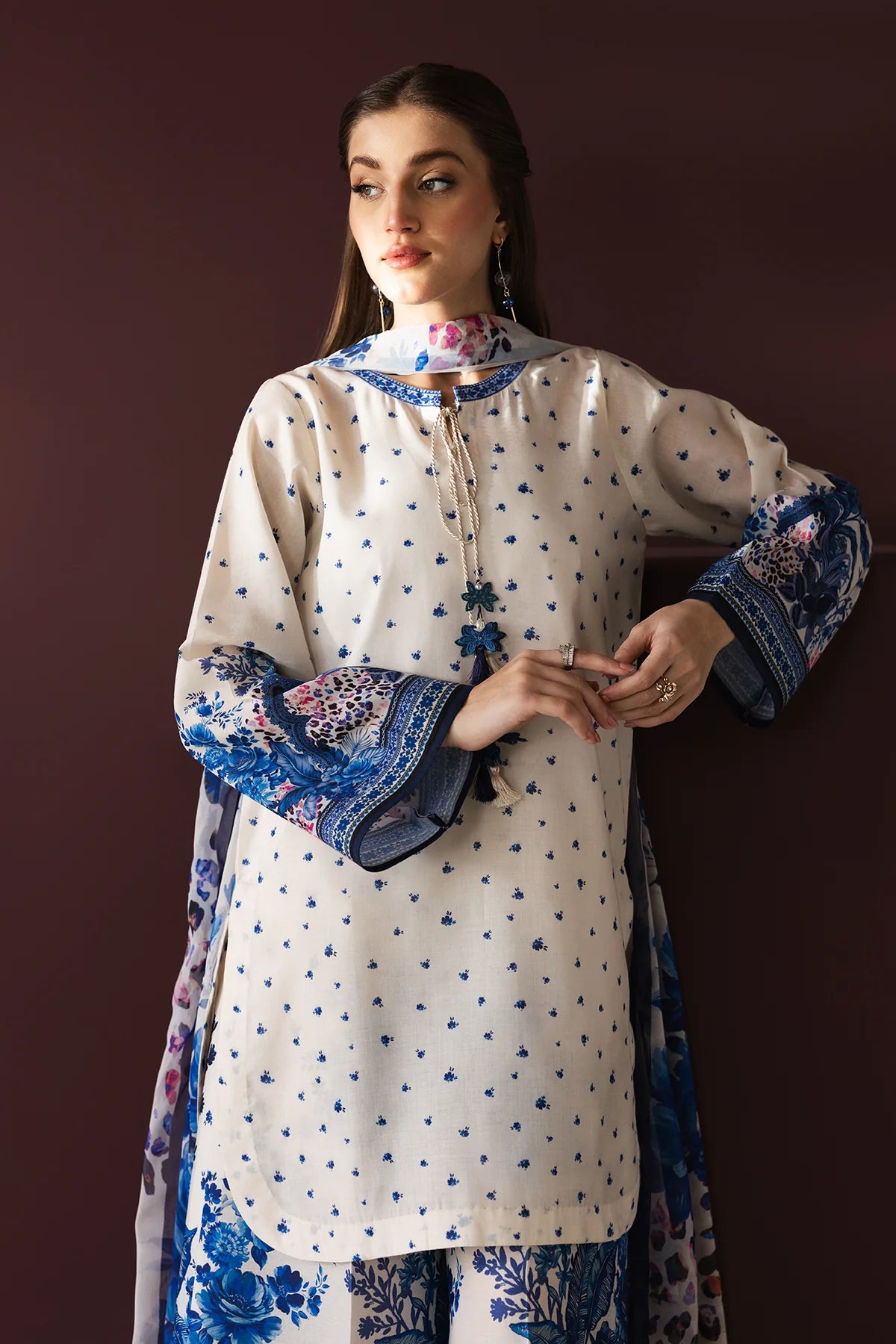 Baroque 3Pc Digital Printed Lawn Suit PR-1281