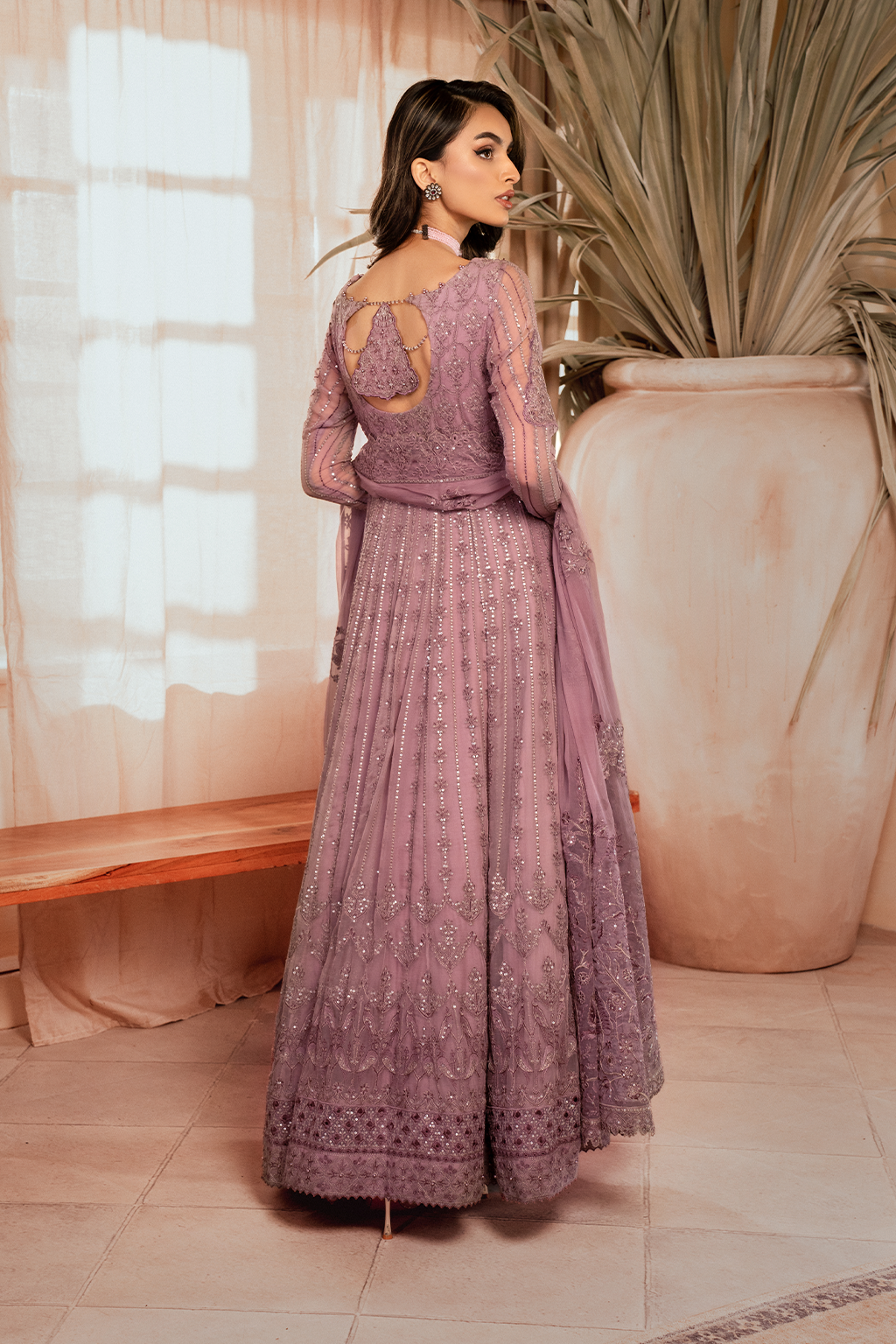 3 PIECE IZNIK EMBROIDERED CHIFFON SUIT (ICK-02)