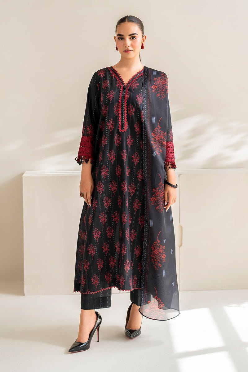 BAROQUE 3PC EMBROIDERED PRINTED LAWN SUIT (BQU-UF-D675)