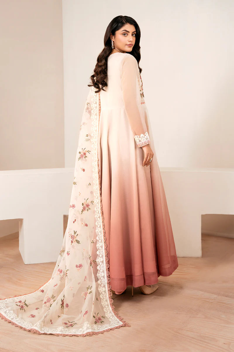 Baroque 3Pc Embroidered Chiffon Suit PR-1055 gulbuy.com