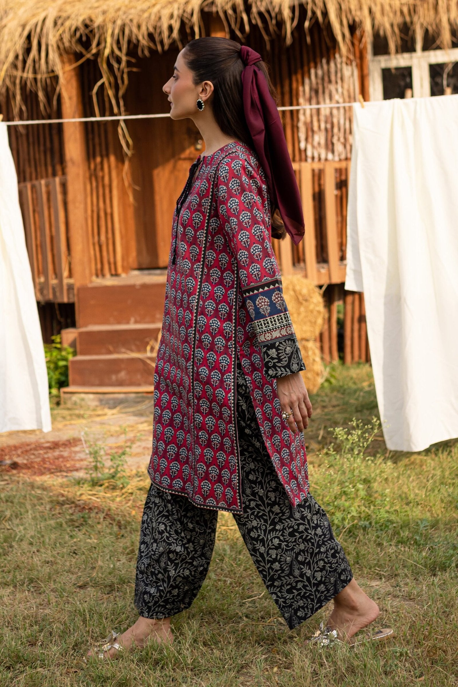 Batik 2Pc Printed Khaddar Dress Riham gulbuy.com