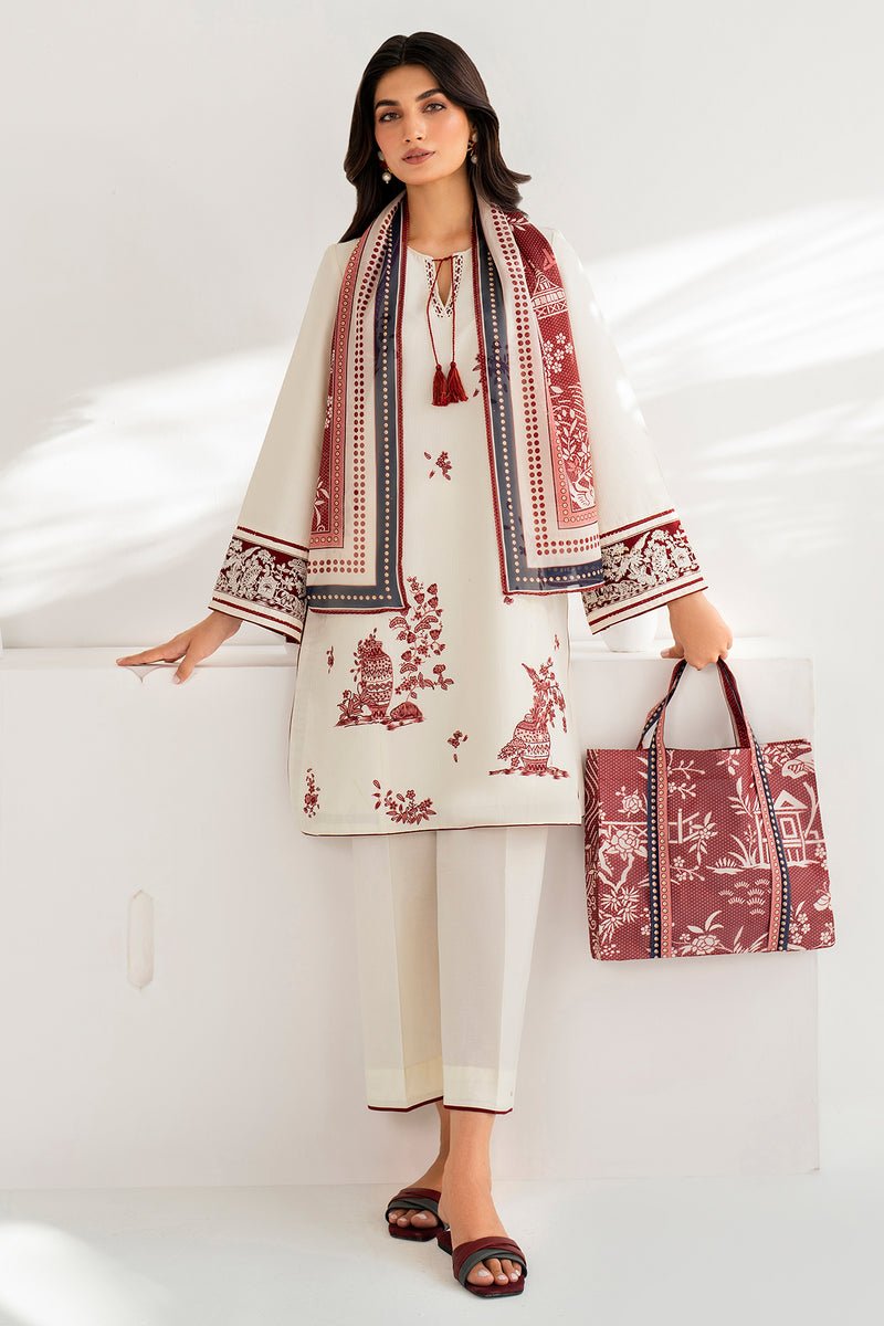 JAZMIN 3 PIECE EMBROIDERED LAWN SUIT (USE-9074)