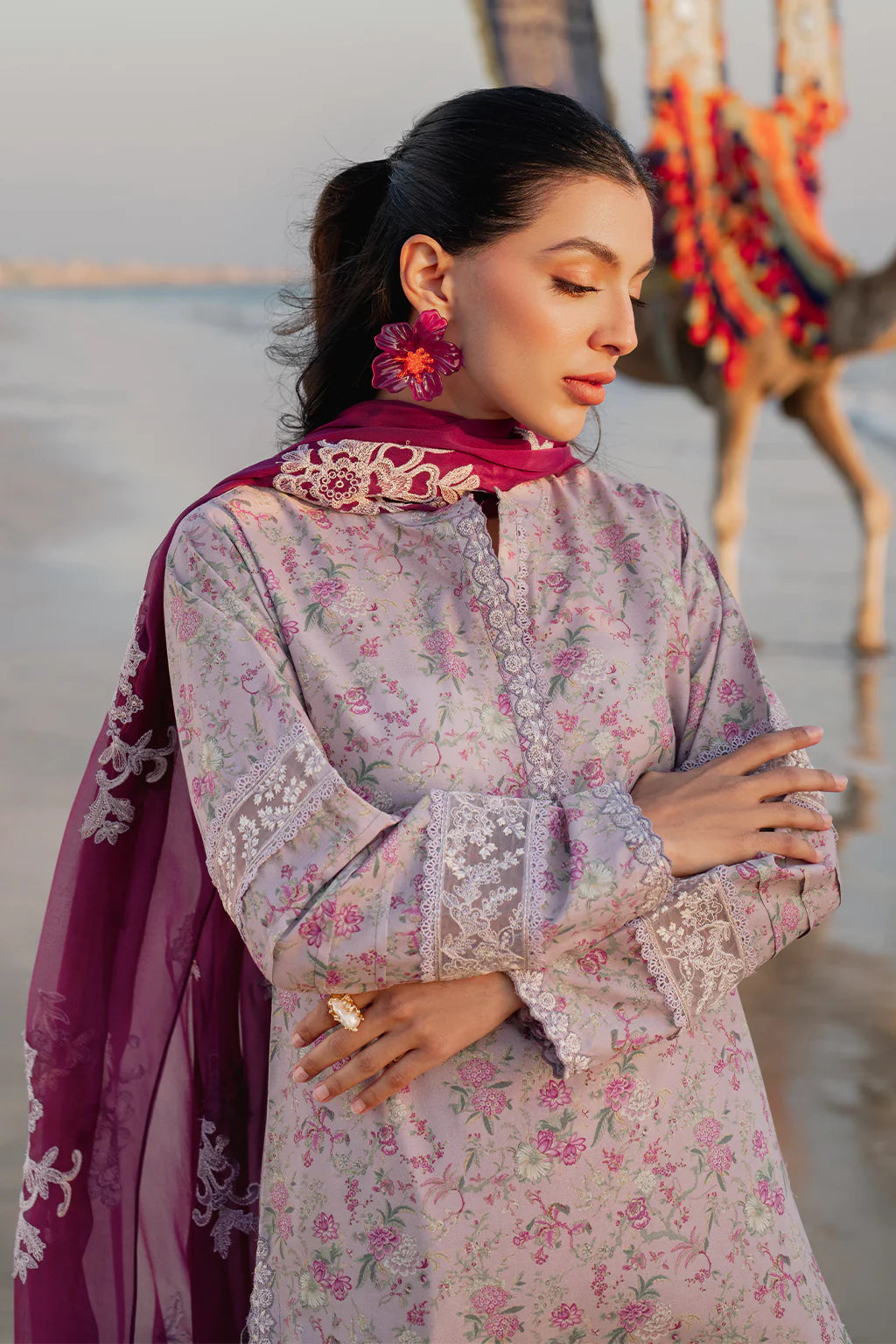 Iznik 3PC Embroidered Lawn Suit UE-403 gulbuy.com