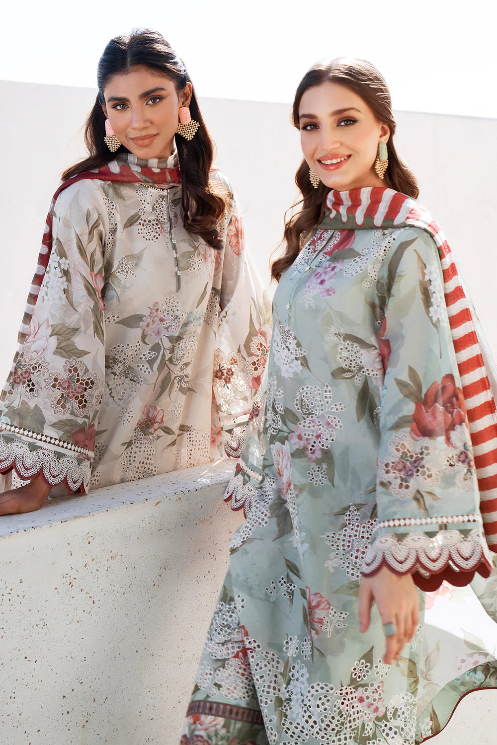 Baroque 3Pc Embroidered Lawn Suit UF-4070 gulbuy.com