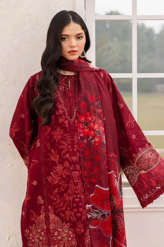 Baroque 3Pc Embroidered Lawn Suit UF-4150 gulbuy.com