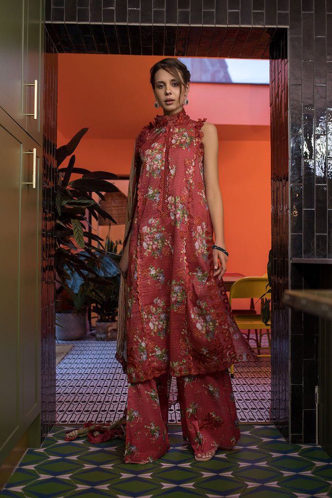 SOBIA NAZIR 3PC EMBROIDERED CHIFFON SUIT (SV24-5B)