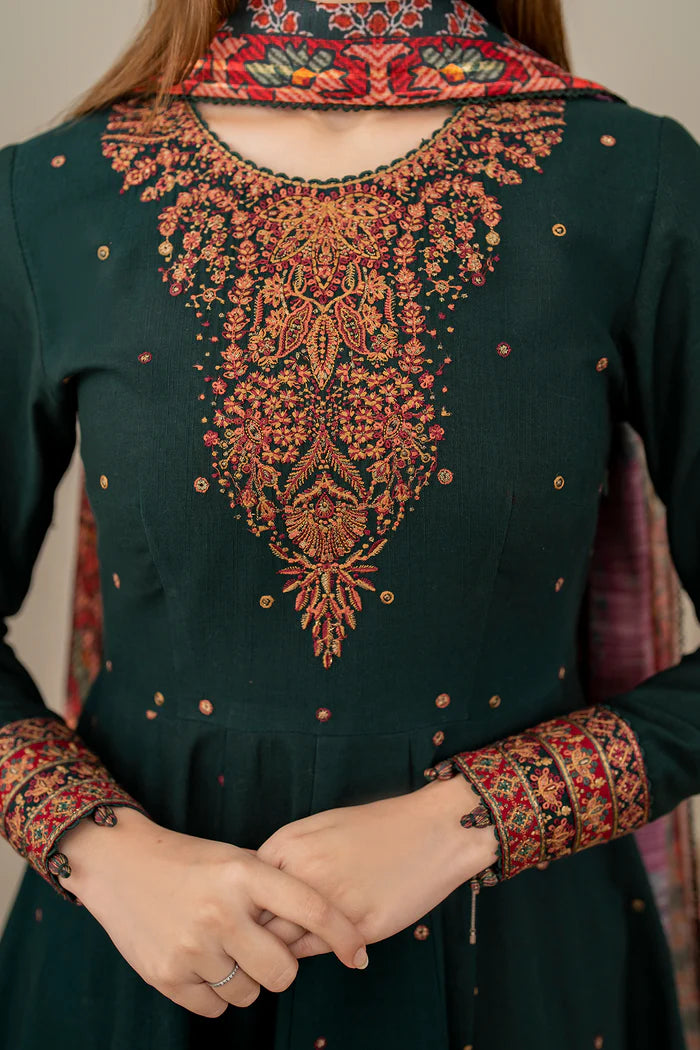 Jazmin 3Pc Embroidered Lawn Suit USE-9132 gulbuy.com