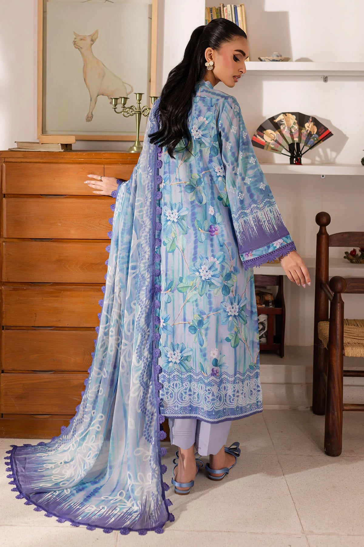 Nureh 3Pc Printed Lawn Suit SP-146 gulbuy.com