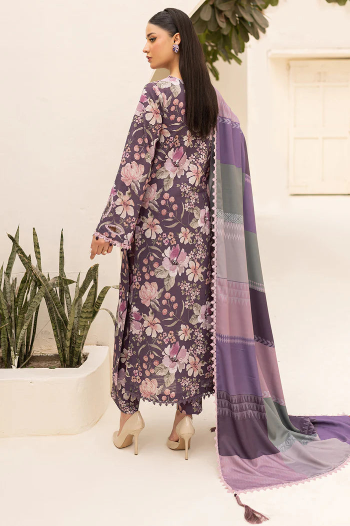 Farasha 3Pc Digital Printed Khaddar Suit Ayra gulbuy.com