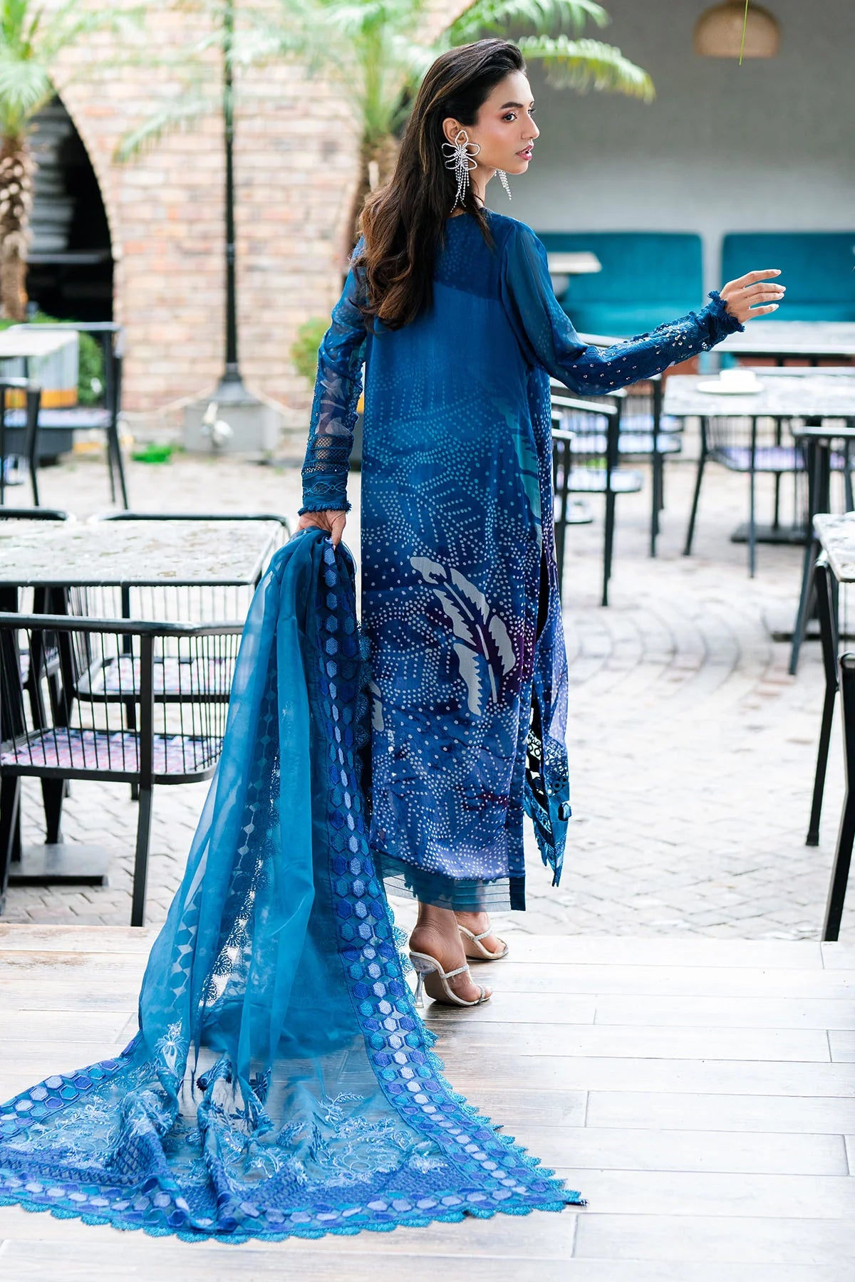 Nureh 3Pc Embroidered Organza Suit NU2-151 gulbuy.com