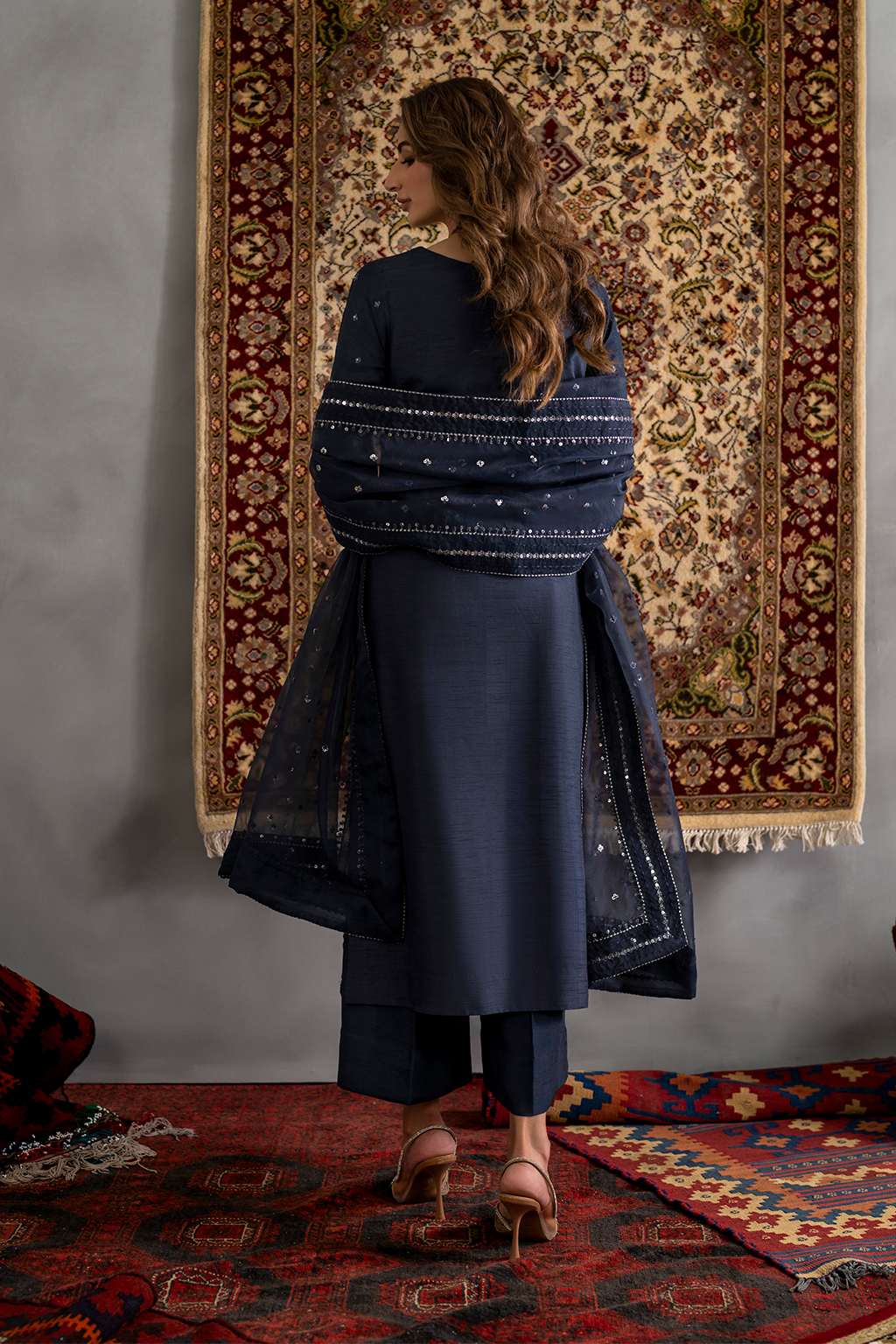 Iznik 3Pc Embroidered Raw Silk IRS-11 gulbuy.com
