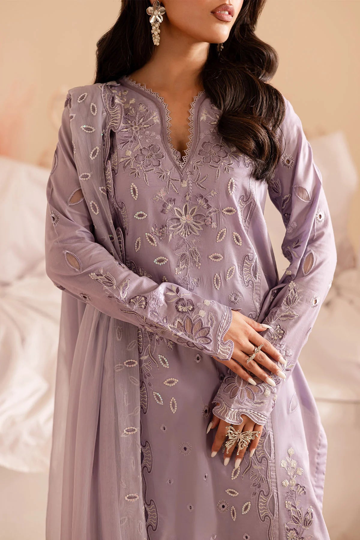 Nureh 3Pc Embroidered Lawn Suit NP-624 gulbuy.com