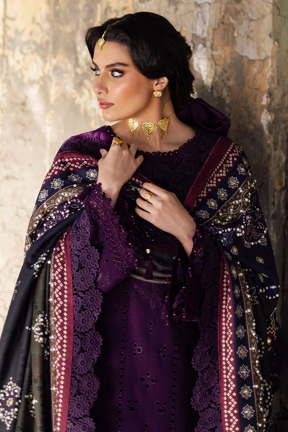 Nureh 3Pc Embroidered Khaddar Suit NE-115 gulbuy.com