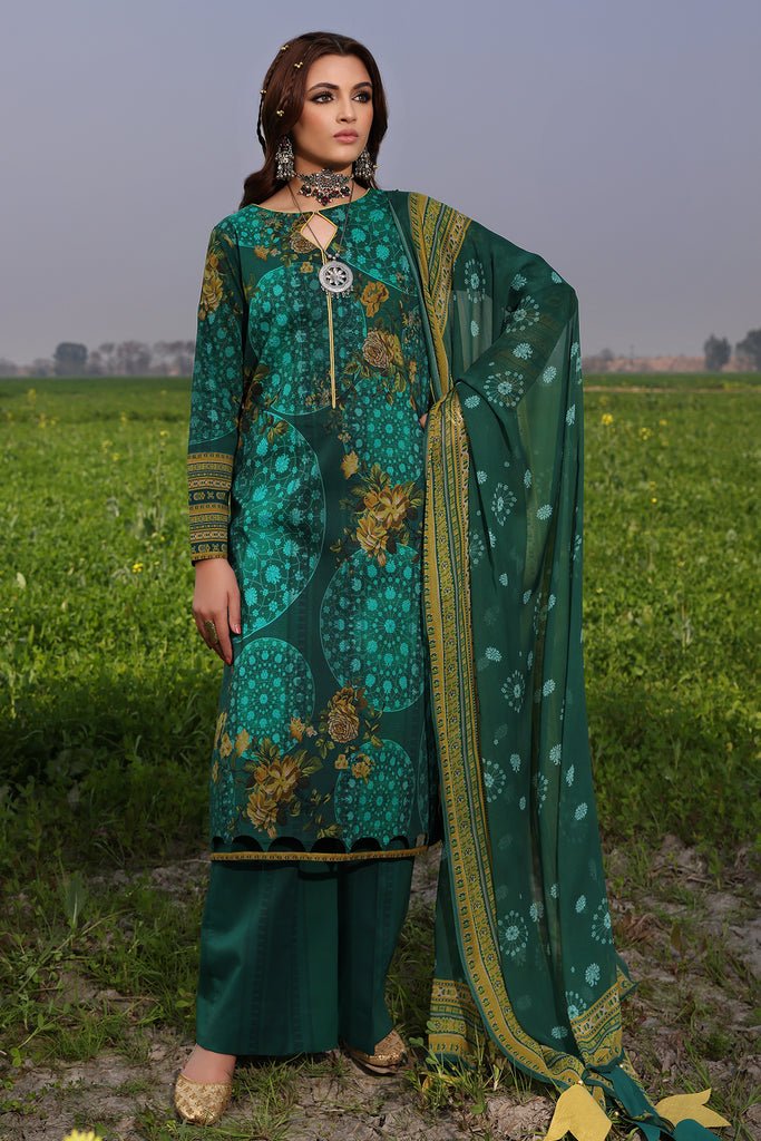 Charizma 3 Piece Printed Lawn Suit (SP4-04)