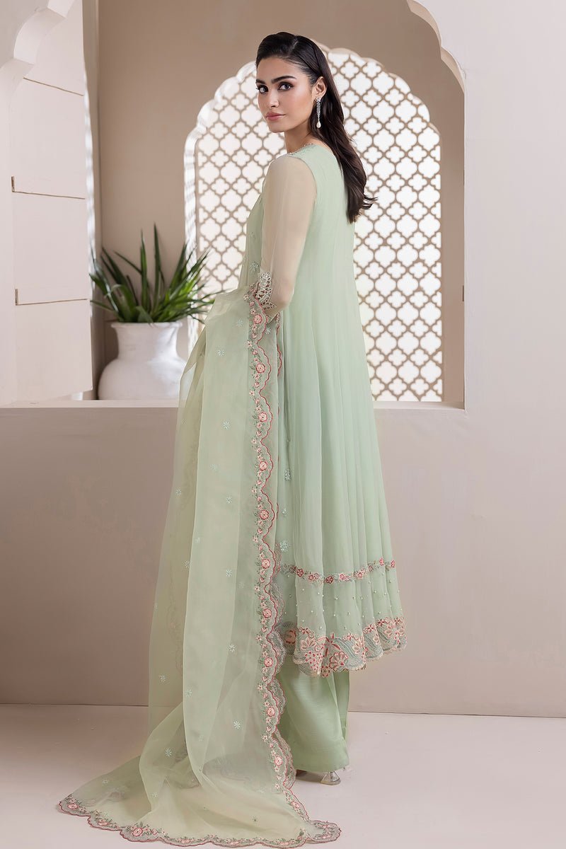 BAROQUE 3PC EMBROIDERED CHIFFON SUIT (BQU-UF-D418) gulbuy.com