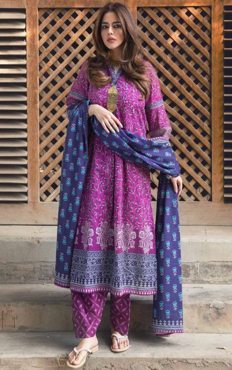 Oaks 3Pc Printed Lawn Suit (OW3P-2302001)
