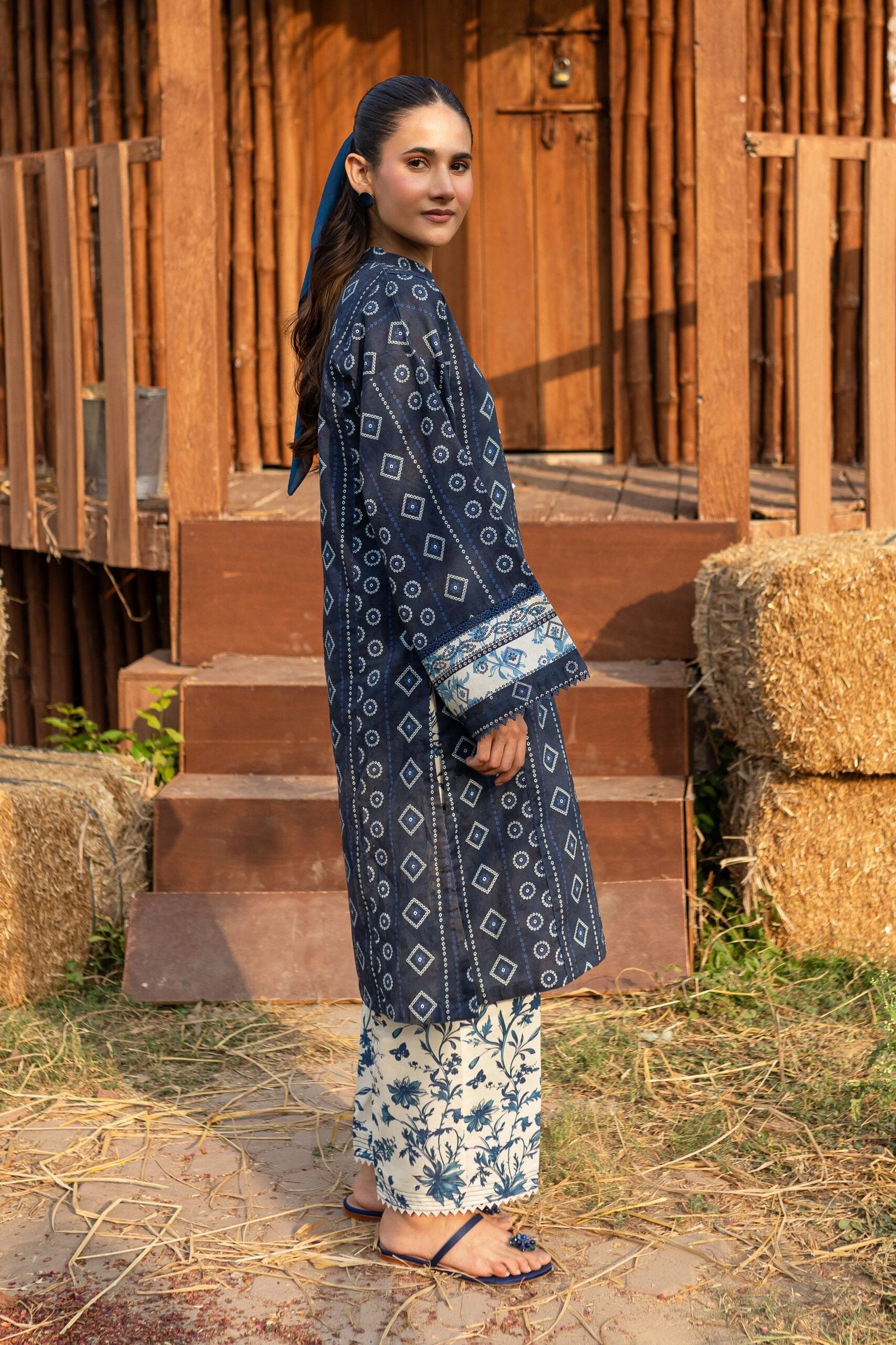 Batik 2Pc Printed Khaddar Dress Mavis gulbuy.com