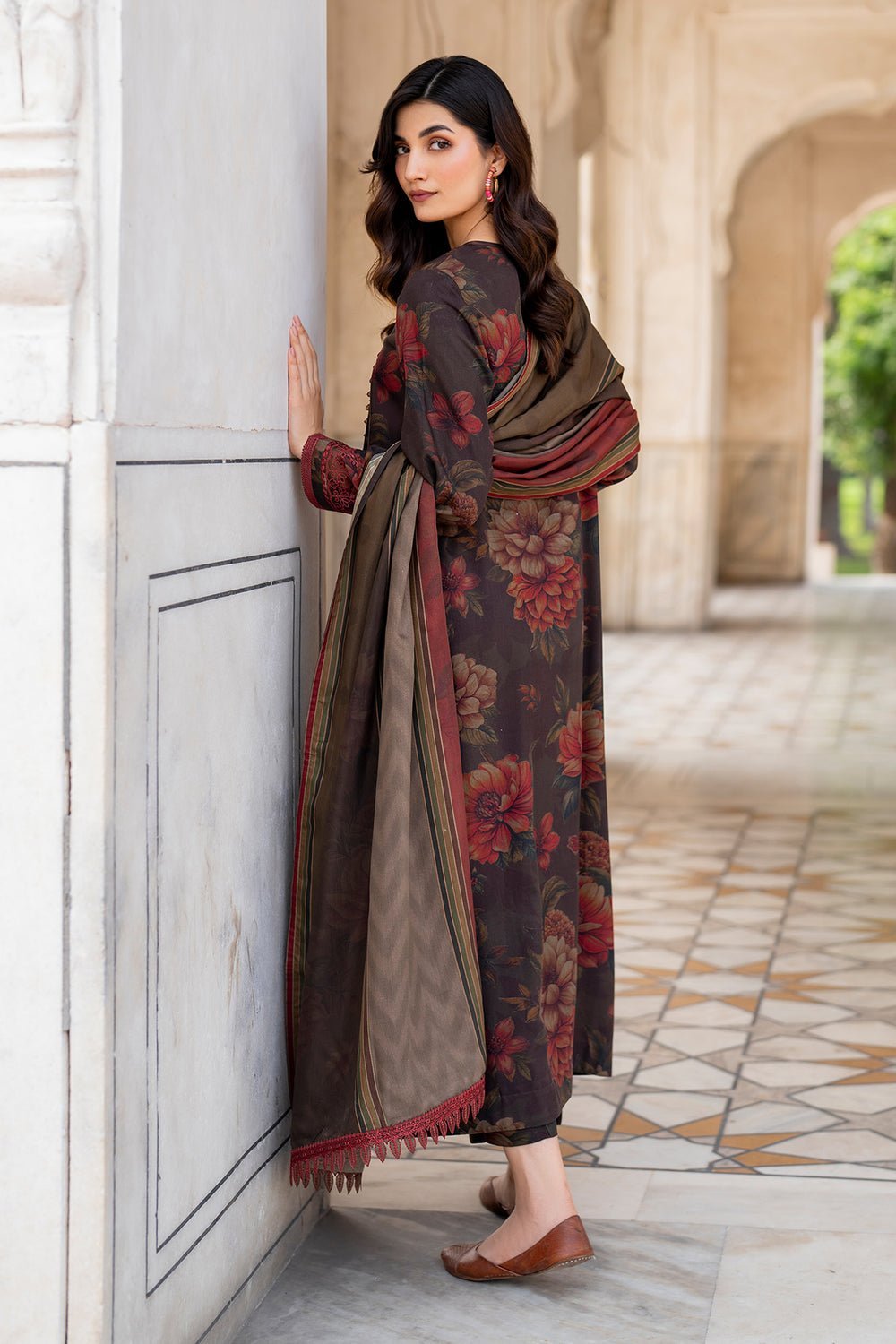 BAROQUE 3PC EMBROIDERED VISCOSE UF-735 gulbuy.com