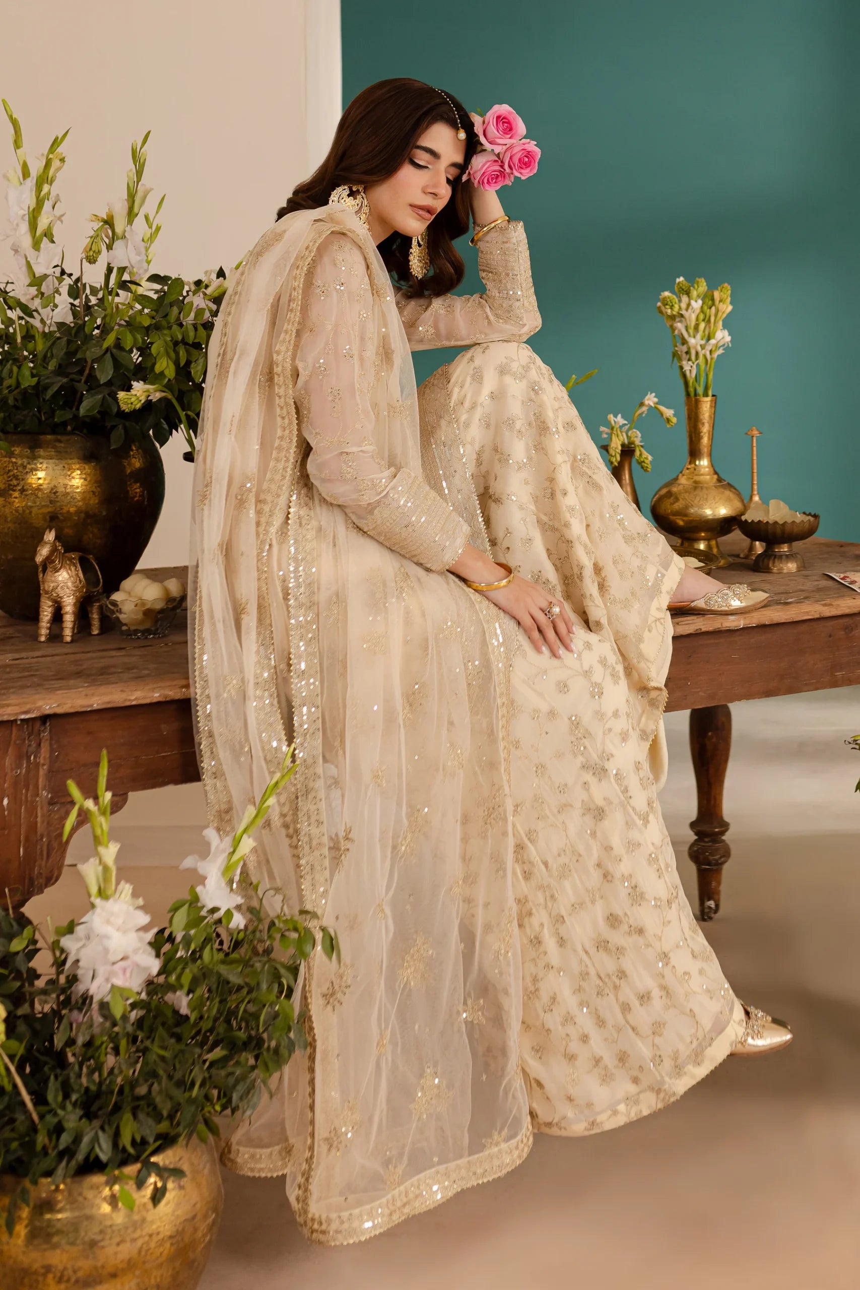 Batik 3Pc Embroidered Crinkle Suit Reika gulbuy.com