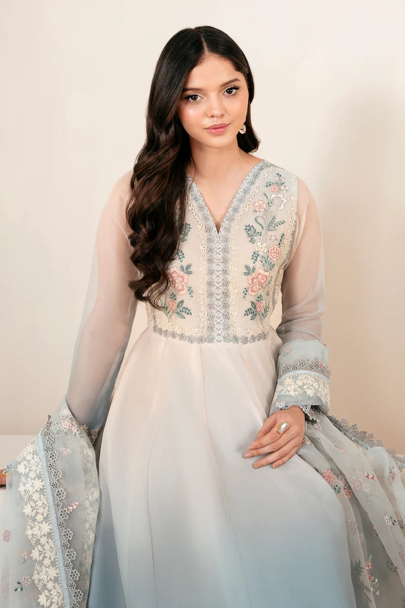Baroque 3Pc Embroidered Chiffon Suit PR-1056 gulbuy.com