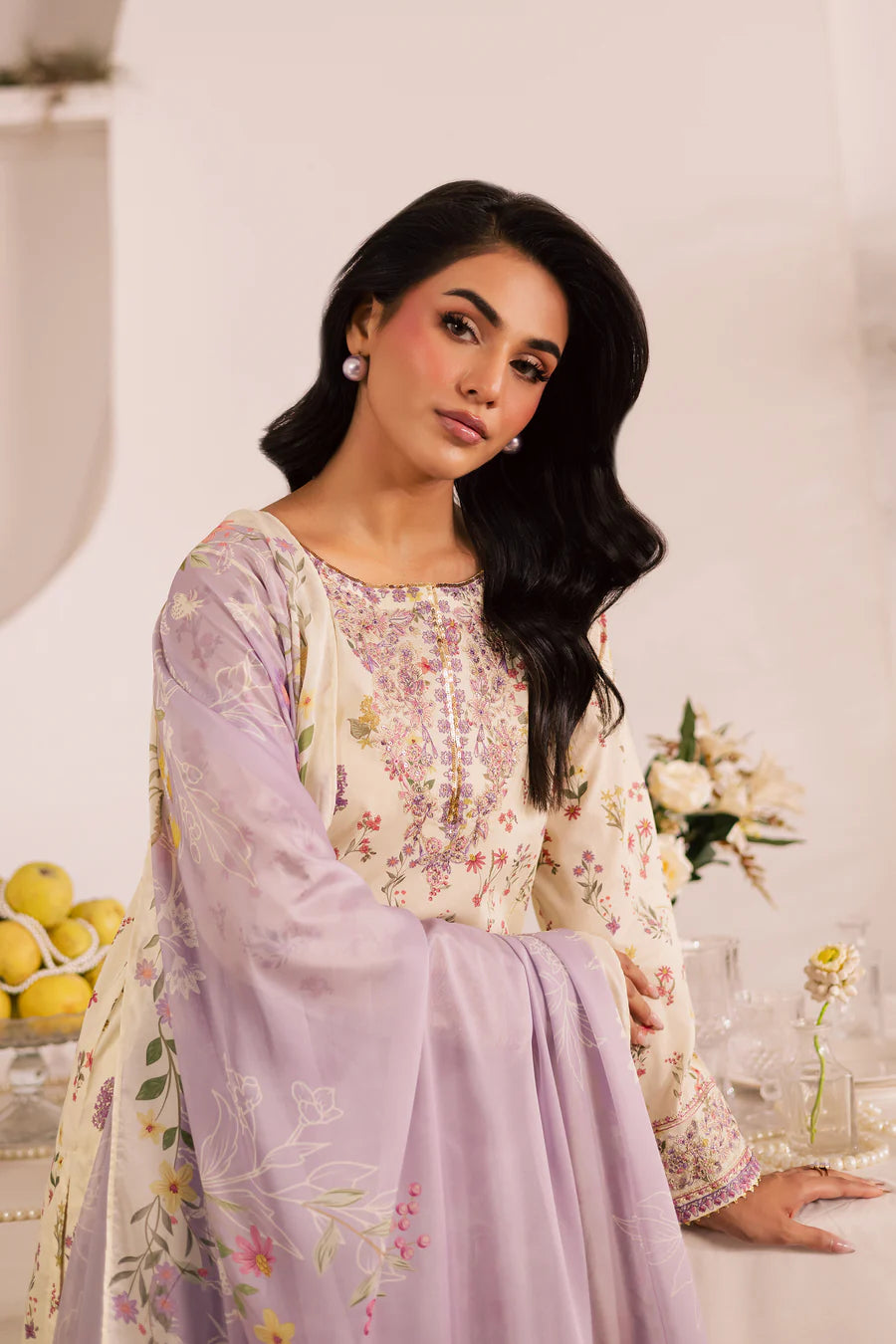 Batik 3Pc Embroidered Lawn Suit Jules gulbuy.com