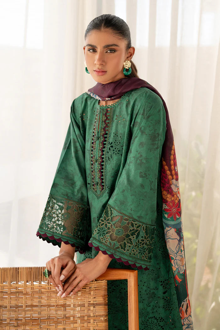 Baroque 3Pc Embroidered Lawn Suit UF-4095 gulbuy.com