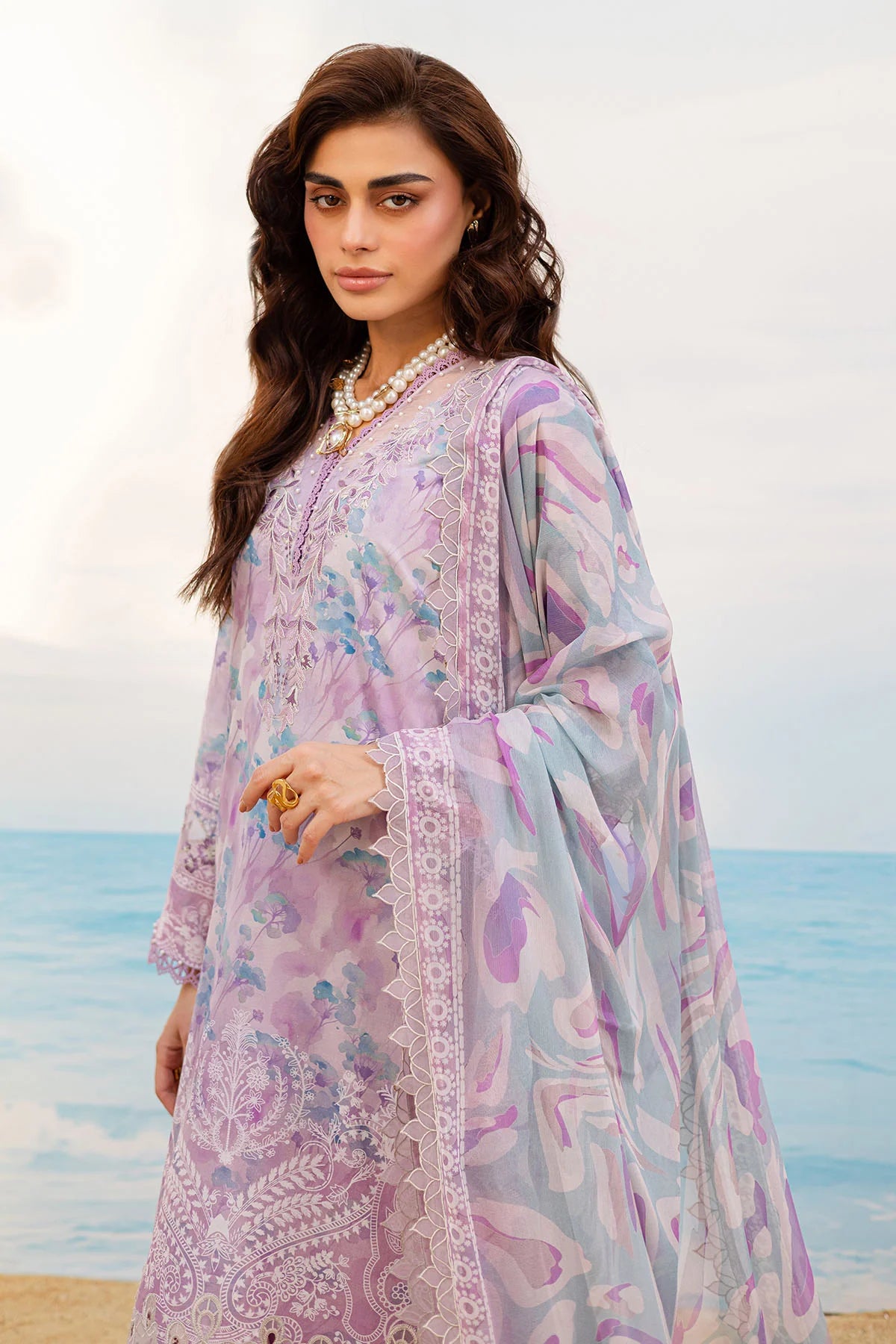 Nureh 3Pc Embroidered Lawn Suit NSG-192 gulbuy.com