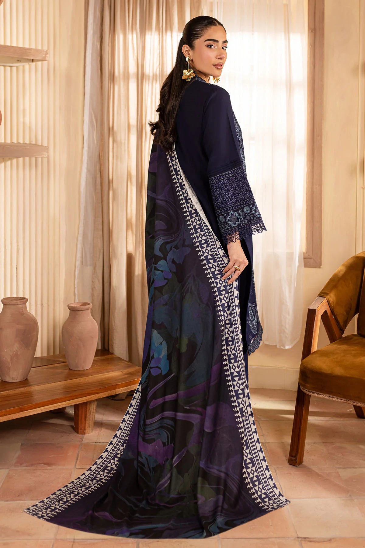 Nureh 3Pc Embroidered Khaddar Suit NP-582 gulbuy.com