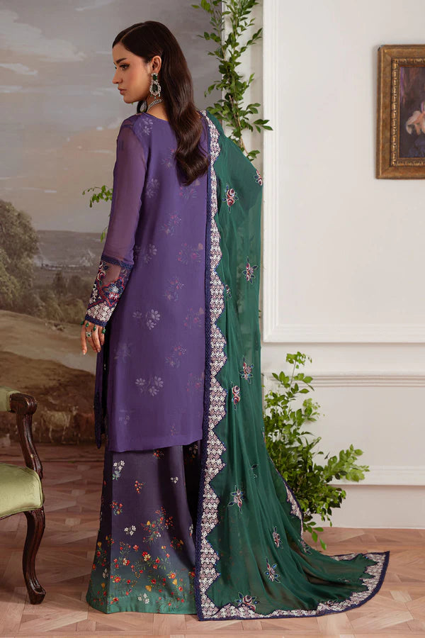Nureh 3Pc Embroidered Chiffon Suit AM-29 gulbuy.com