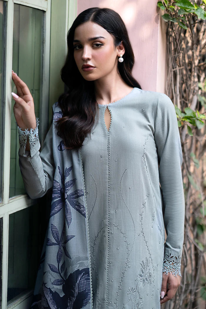 Jazmin 3Pc Embroidered Khaddar UW-0065 gulbuy.com