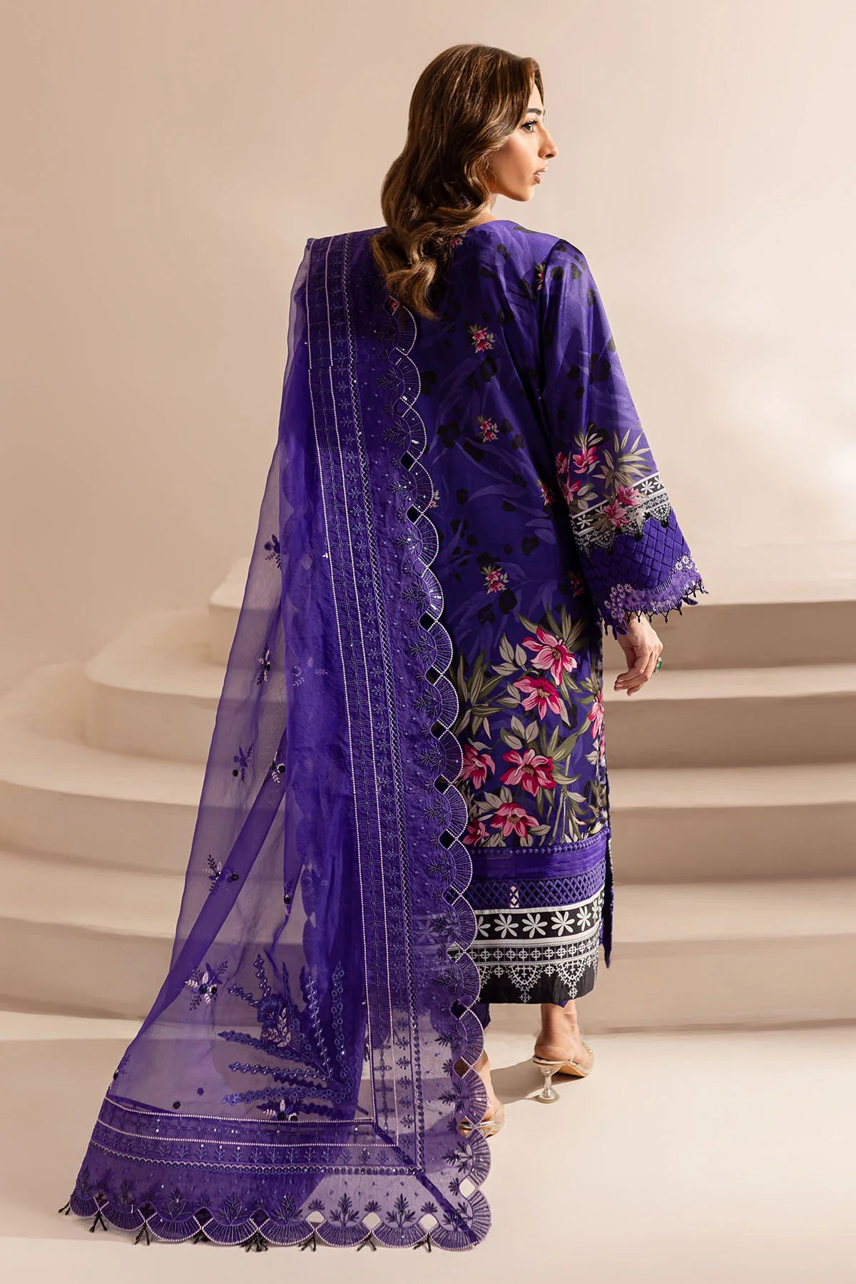 Nureh 3Pc Embroidered Silk Suit S-18 gulbuy.com