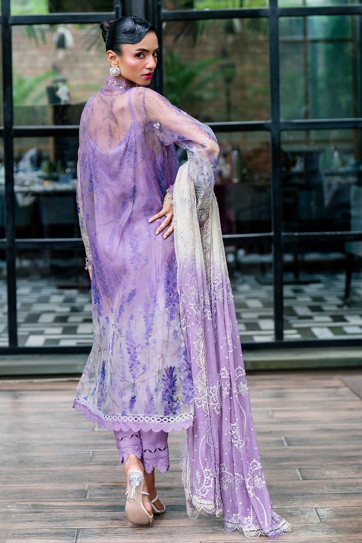 Nureh 3Pc Embroidered Organza Suit NU2-149 gulbuy.com