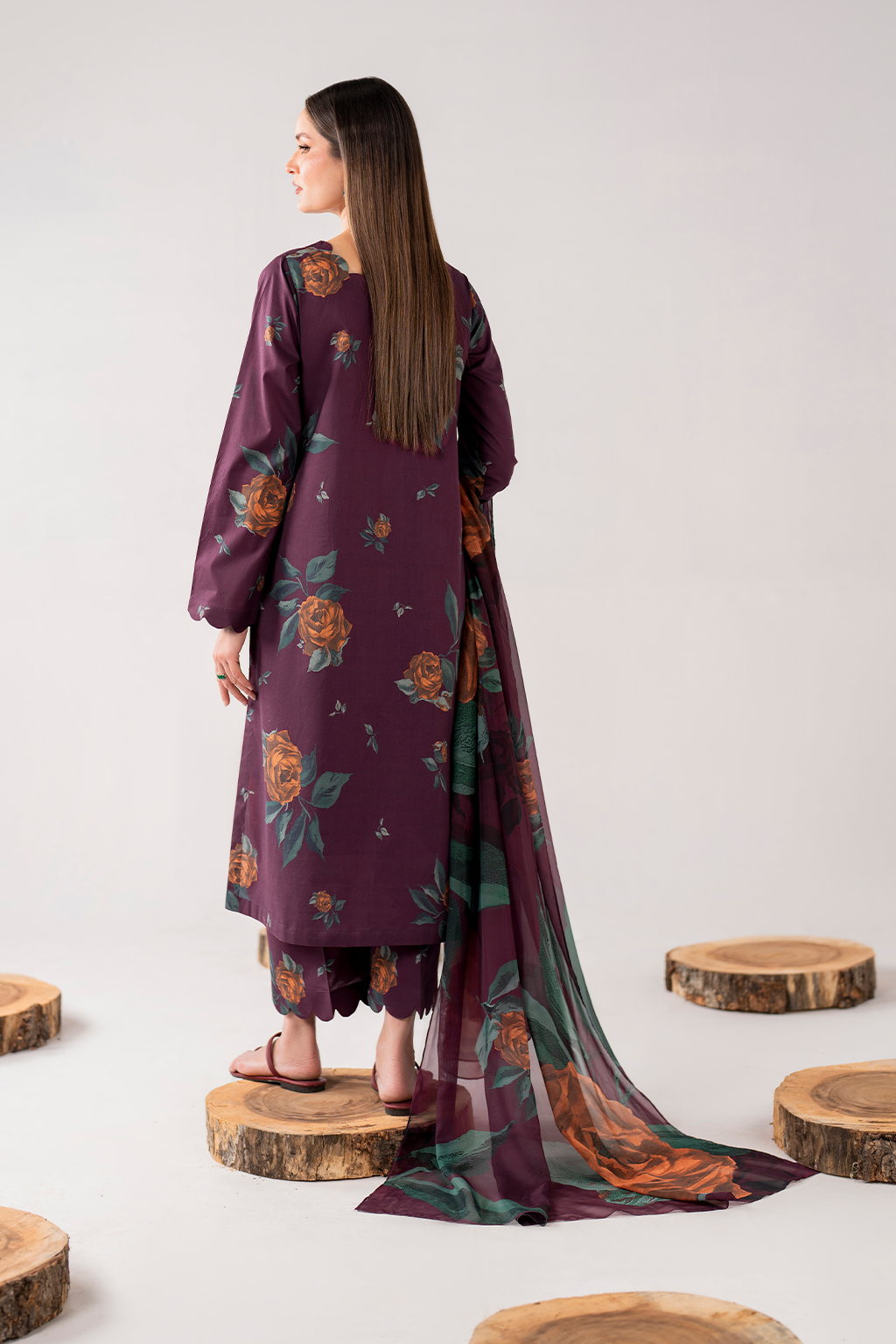 3 PIECE IZNIK PRINTED LAWN SUIT (UE-265)