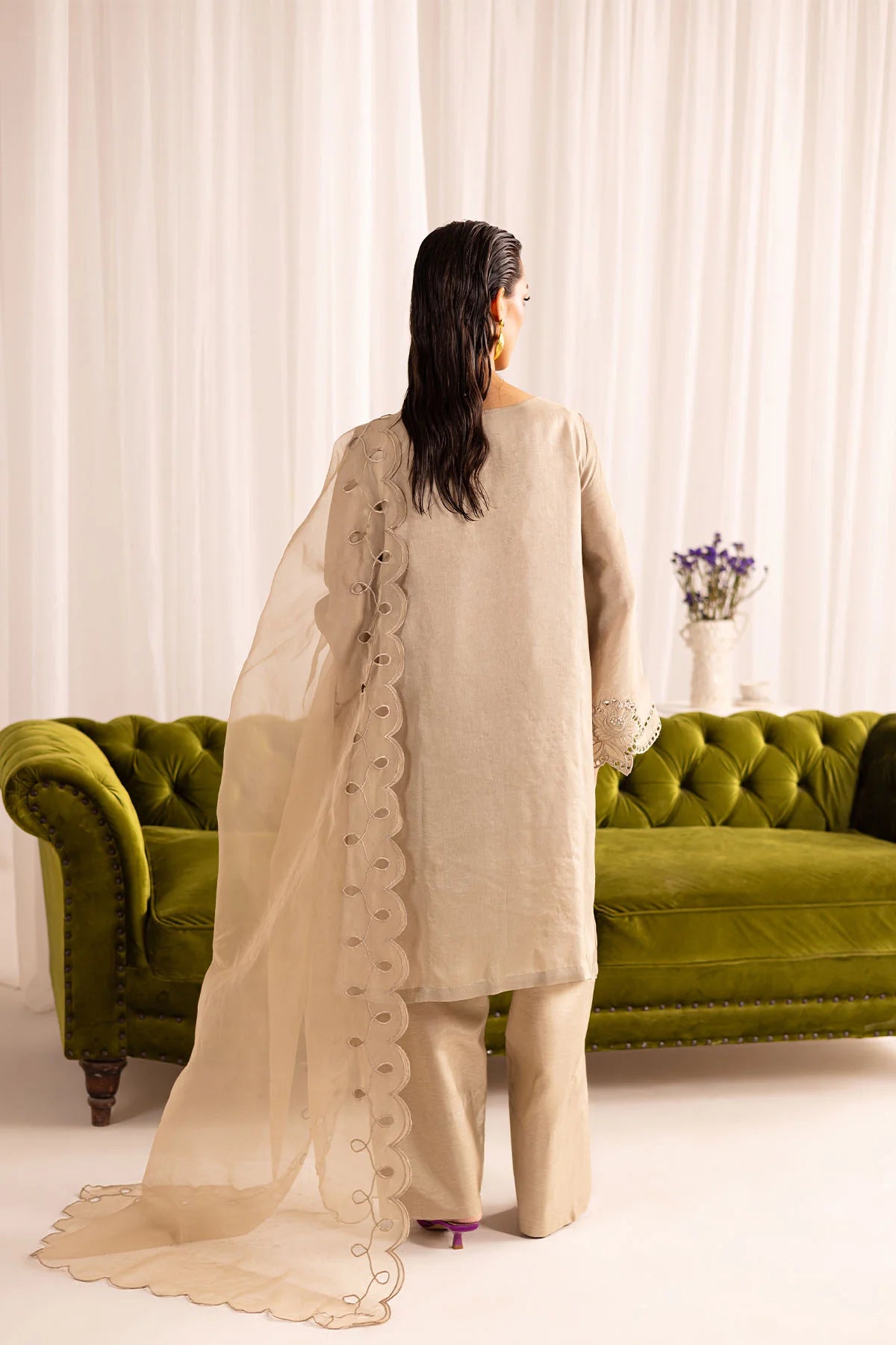 Nureh 3Pc Embroidered Silk Suit NP-650 gulbuy.com