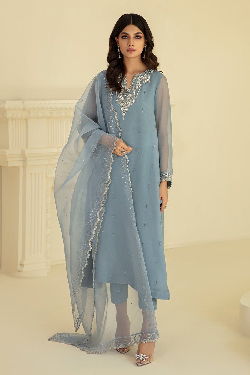 BAROQUE 3PC EMBROIDERED CHIFFON SUIT (BQU-PR-D827-01)