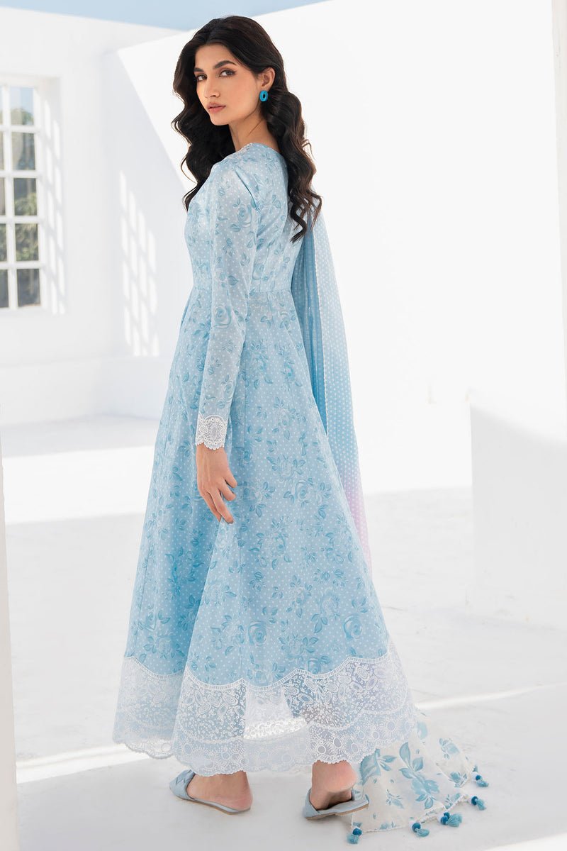 JAZMIN 3 PIECE EMBROIDERED LAWN SUIT (USE-9014)