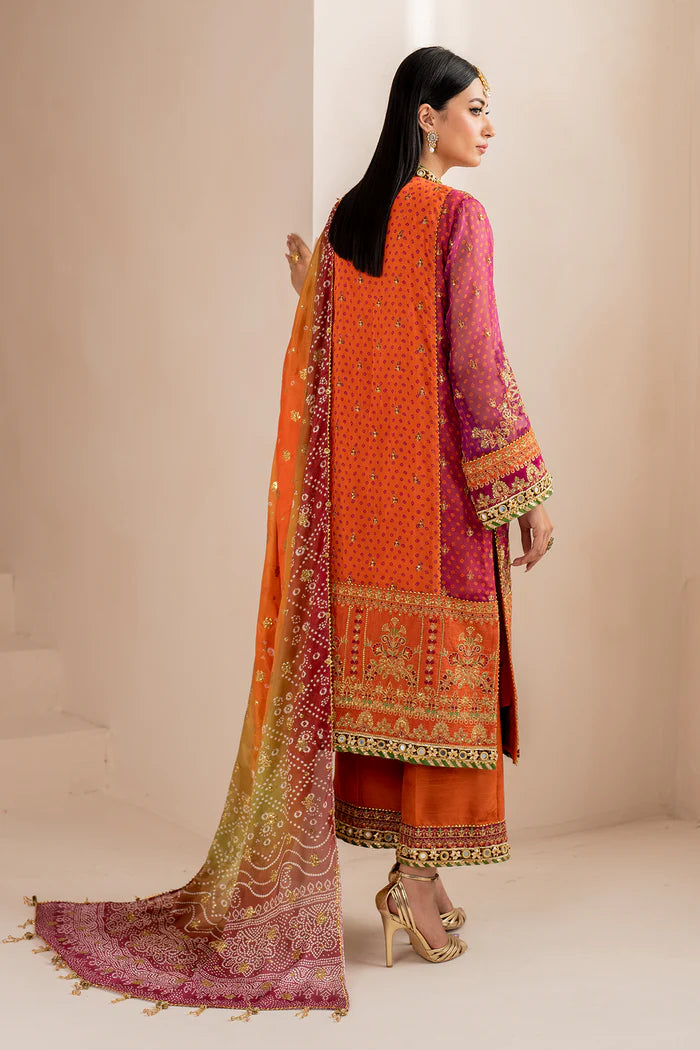 Baroque 3Pc Embroidered Chiffon Suit SF-706 gulbuy.com