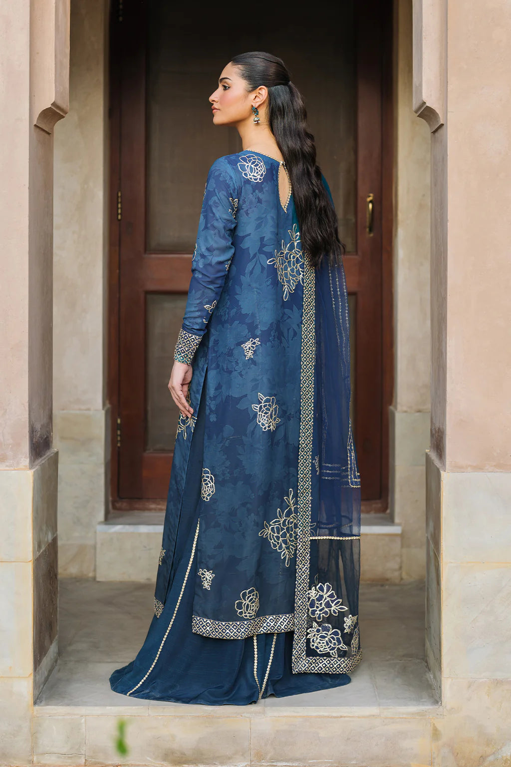 Iznik 3PC Embroidered Organza Suit UE-331 gulbuy.com