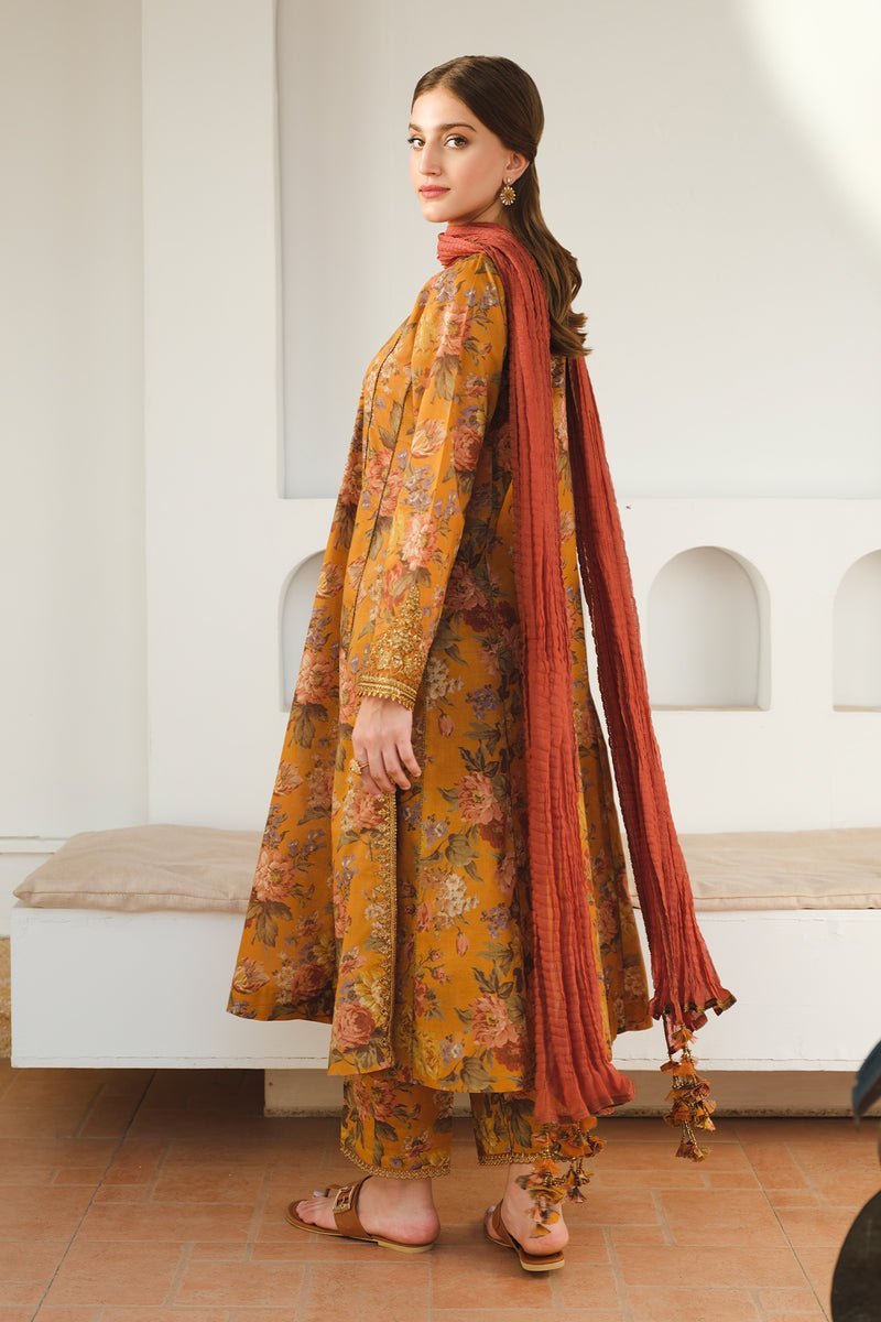 BAROQUE 3PC EMBROIDERED PRINTED LAWN SUIT (BQU-UF-D653) gulbuy.com