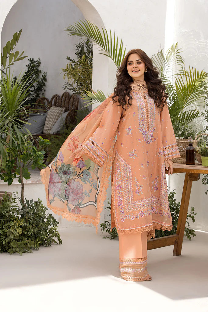 Sobia Nazir 3Pc Embroidered Lawn Suit Design 7A gulbuy.com