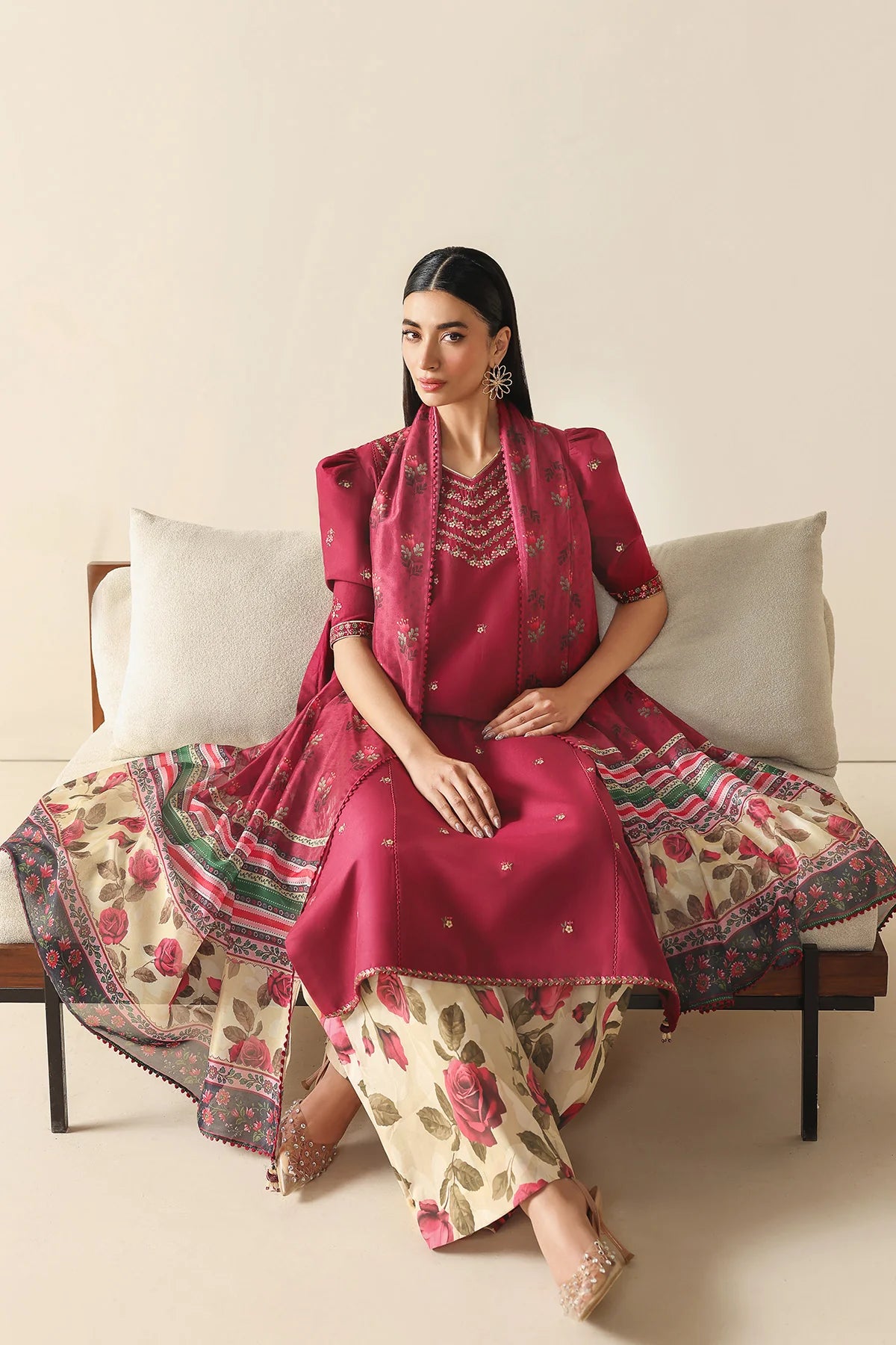 Jazmin 3Pc Embroidered Lawn Suit USE-9275