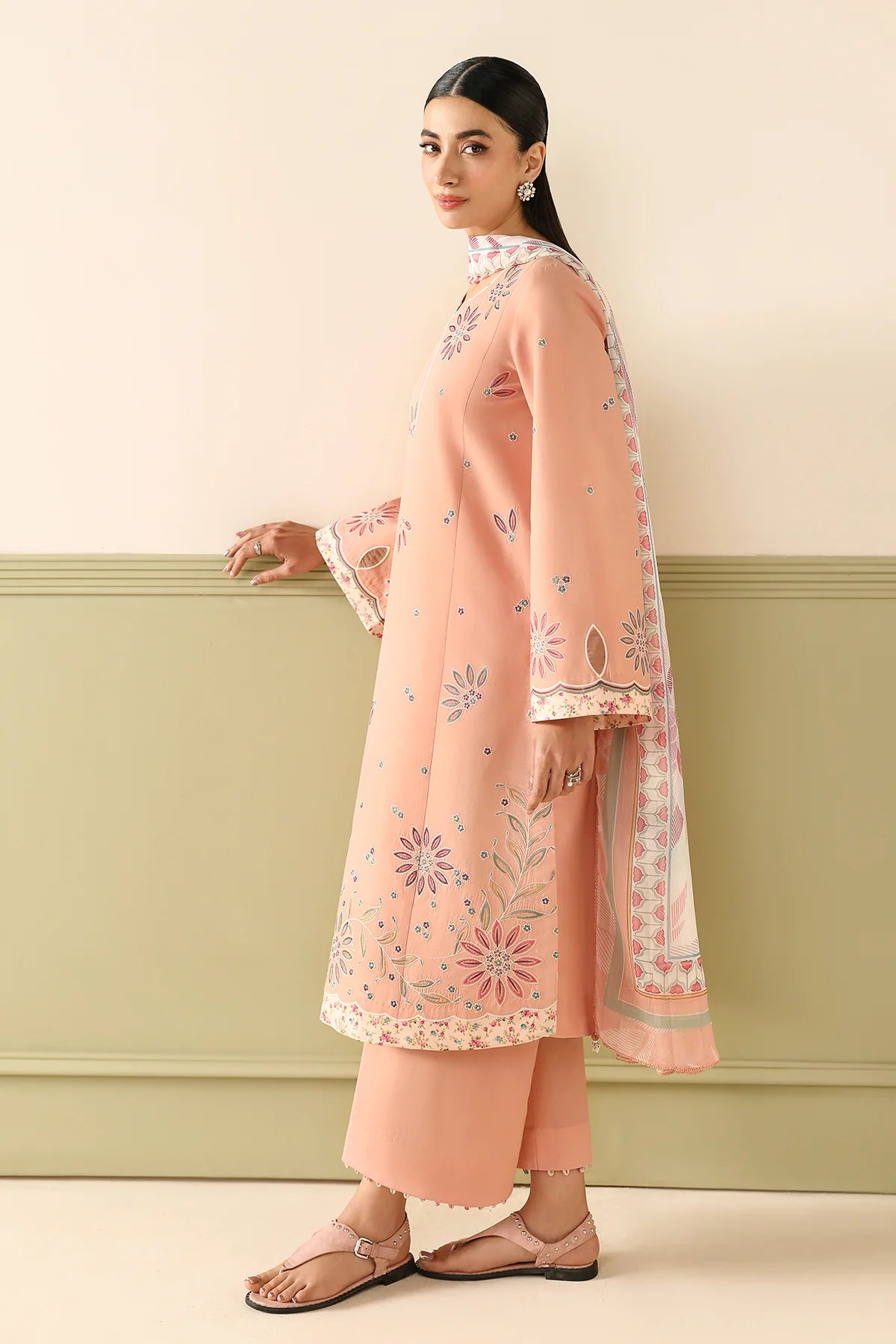 Jazmin 3Pc Embroidered Lawn Suit USE-9274