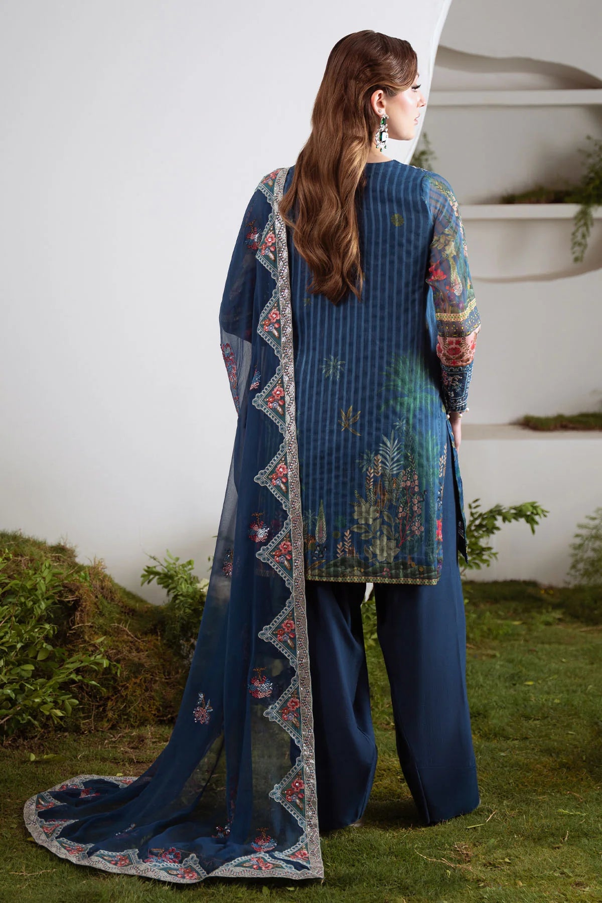 Nureh 3Pc Embroidered Chiffon Suit AM-23 gulbuy.com